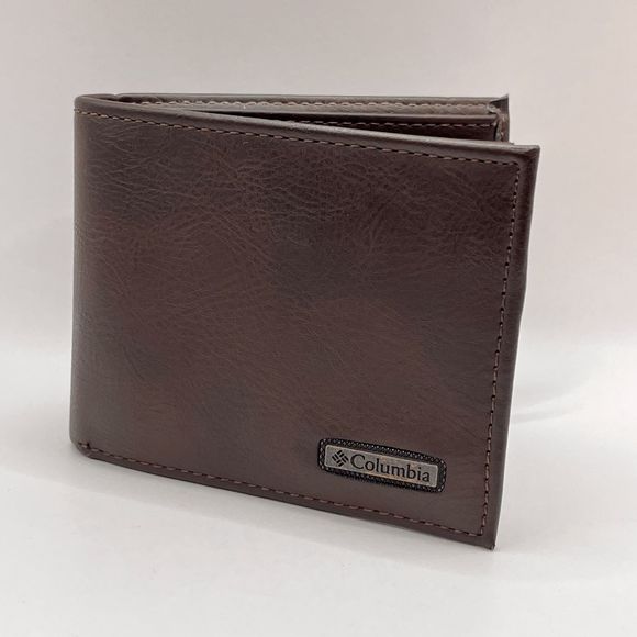 Columbia Bags Columbia Mens Extra Capacity Bifold Wallet Brown